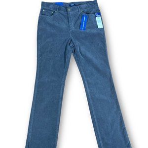 Chaps Size 10 corduroy slimming fit style womens with tags gray ish dark pants